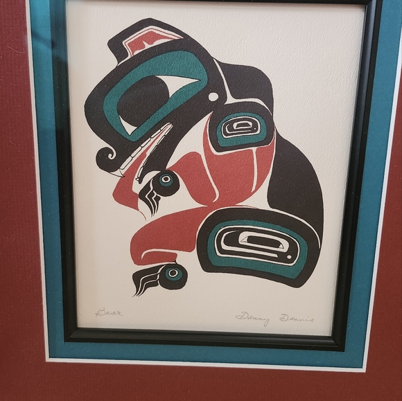 Framed and signed Artwork by Danny Dennis – "Bear" - Picture 2 of 5